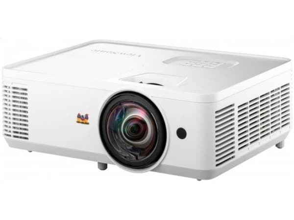 Viewsonic PS502W, 4000 ANSI-lumen, WXGA (1280x800), 15000:1, 1524 - 7620 mm (60 - 300"), 0,67 - 3,36 m, 1,07 miljarder färger Vit