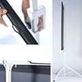 Miniatyrbillede 4 af 4: Phoenix Technologies Bærbar Projektionsskærm Med Stativ 80´´ 1.45x1.45 M Gylden