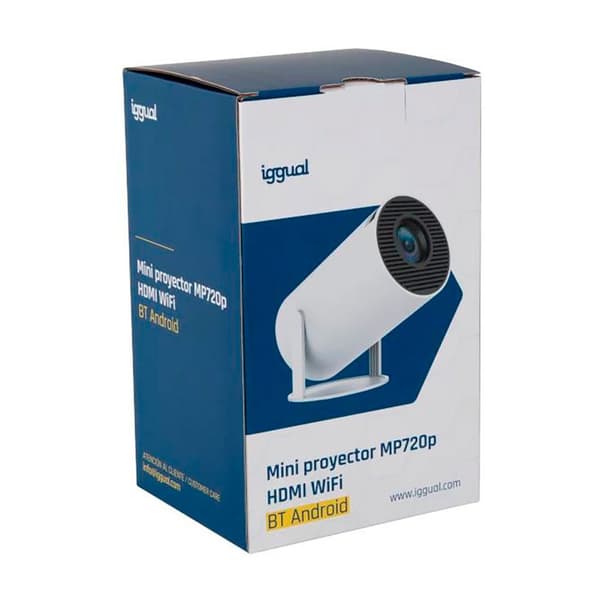 Iggual Projektor Mp720p Hdmi Wifi Bt Android Søvfarvet