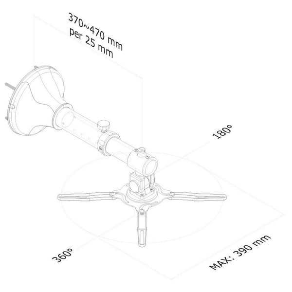 Newstar Support Projector Wall Mount Ultra Short Sort