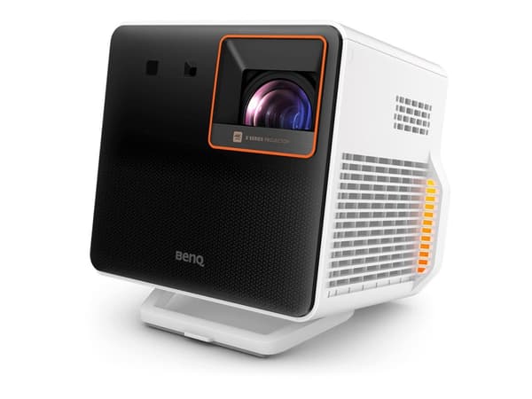 BenQ X300G - DLP-projektor - LED - bärbar - 3D - 2000 ANSI lumen - 3840 x 2160 - 16:9 - 4K - zoomobjektiv med kort kastavstånd - 802.11a/b/g/n/ac trå Svart, Vit
