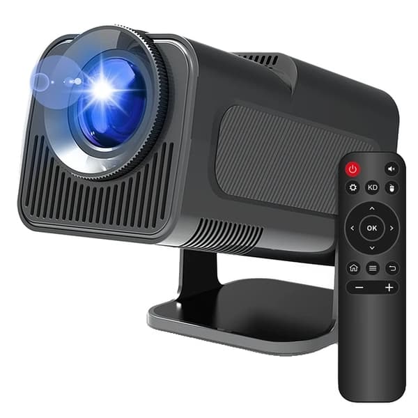 Android 11 Projektor, 4K-upplösning, WiFi6-anslutning, HY320-Svart, EU-kontakt