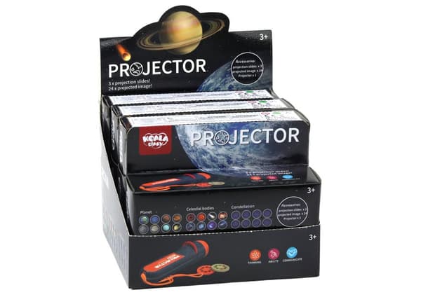 Projektor Planeter Konstellationer Stjerner Himmellegemer Rum 24 projektioner