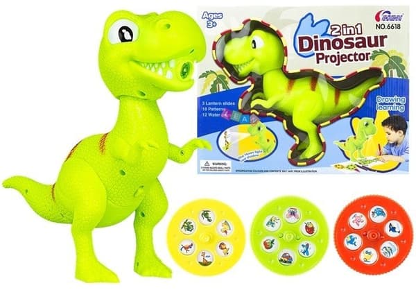 Dinosaur 2-i-1 målningsprojektor