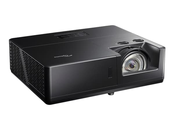 Optoma ZU607TST - DLP-projektor - laser - 3D - 6000 lumen - WUXGA (1920 x 1200) - 16:10 - fast objektiv med kort kastavstånd - LAN - svart