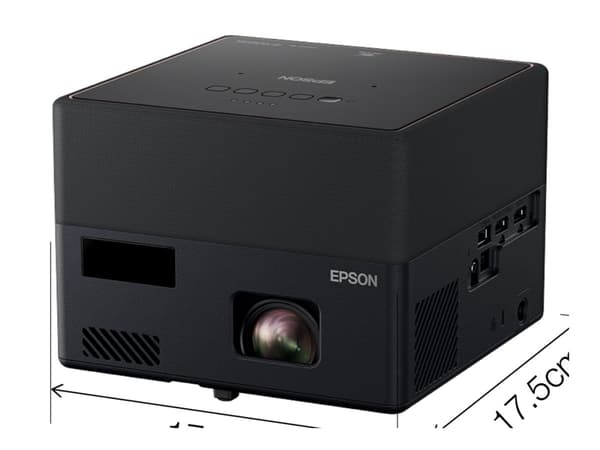 Epson EF-12 - 3 LCD-projektor - portabel - 1000 lumen (hvit) - 1000 lumen (farge) - Full HD (1920 x 1080) - 16:9 - svart - Android TV