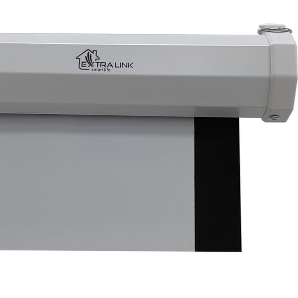 Extralink projektionsskærm 120" | Projektionsskærm | 16:9, 266x149cm, PVC, semi-automatisk rullende
