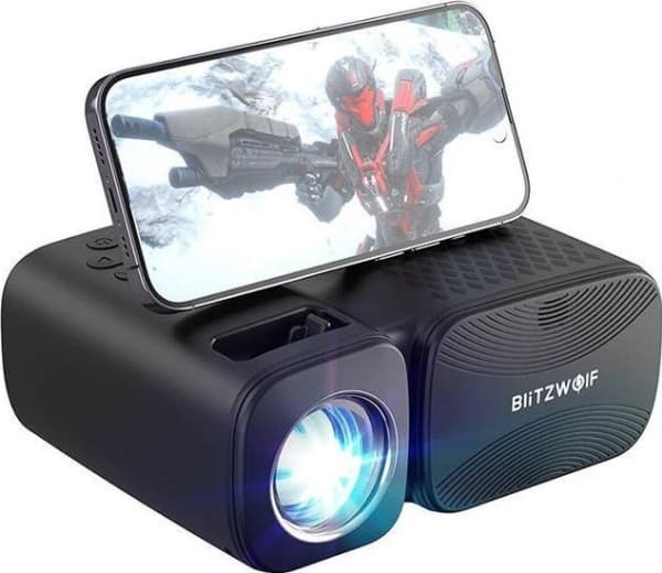 BlitzWolf BW-V3 Mini LED-armatur/projektor, Wi-Fi + Bluetooth (svart)