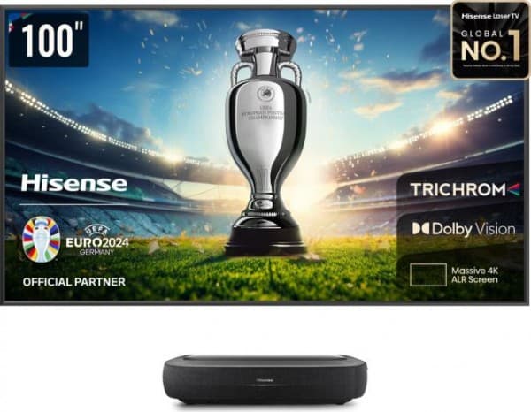 Hisense 100L9HD, 3000 ANSI lumenia, DLP, UHD 4K (3840x2160), 1000:1, 16:9, 1905 - 2540 mm (75 - 100")