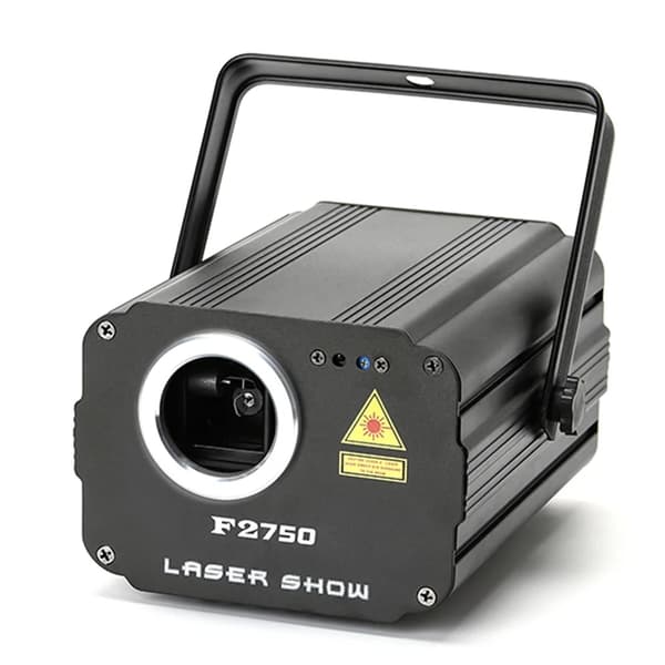 Discofest Laserprojektor, 60W Effekt, RGB Fullfärg,EU-kontakt, F2750 SVART