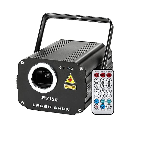 Scenlaserlampprojektor, 60W effekt, fullfärgs RGB-utgång,EU-kontakt, F2750 F2750