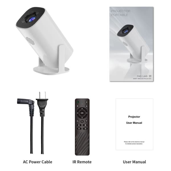 4K-projektori Dual WiFi Bluetooth HD Video LED -projektori kotiteatteriin