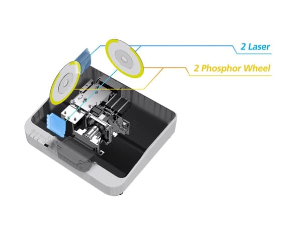Ricoh PJ UHL3660 - DLP-projektor - laser - 6500 lumen - 3840 x 2160 - 16:9 - 4K - fast objektiv med ultrakort kastavstånd - Wi-Fi / LAN / Miracast