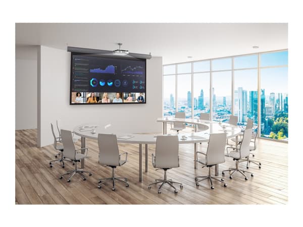 Ricoh PJ UHL3660 - DLP-projektor - laser - 6500 lumen - 3840 x 2160 - 16:9 - 4K - fast objektiv med ultrakort kastavstånd - Wi-Fi / LAN / Miracast