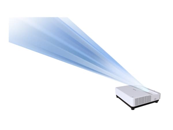 Ricoh PJ UHL3660 - DLP-projektor - laser - 6500 lumen - 3840 x 2160 - 16:9 - 4K - fast objektiv med ultrakort kastavstånd - Wi-Fi / LAN / Miracast