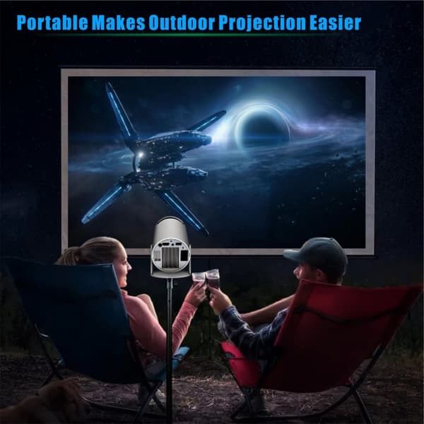 PRO-projektor Android 11.0 2.4G 5G WiFi 6 Bluetooth 5.0 1280*720P hjemmebiograf