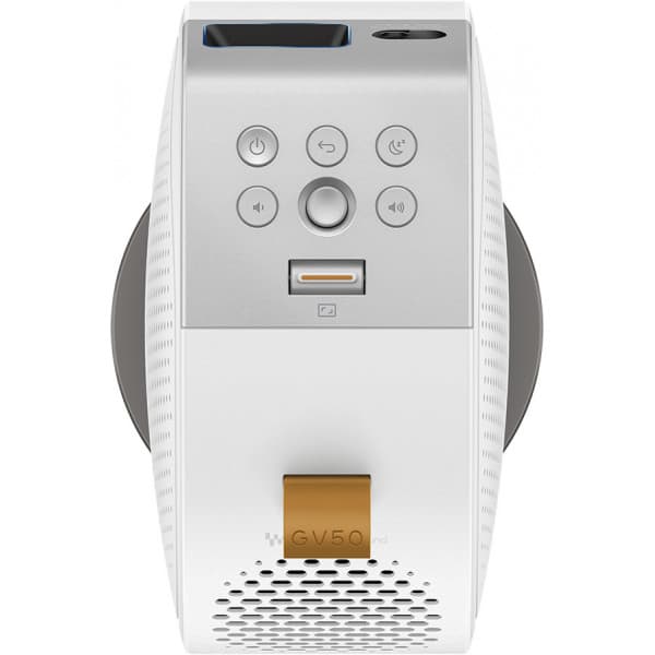 BenQ GV50 1080p -kannettava laserprojektori, valkoinen