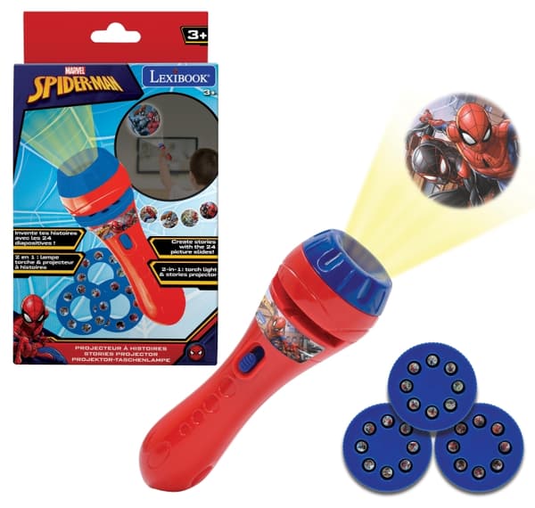 Lexibook Spider-Man Stories-projektor og fakkellampe - (LTC050SP)