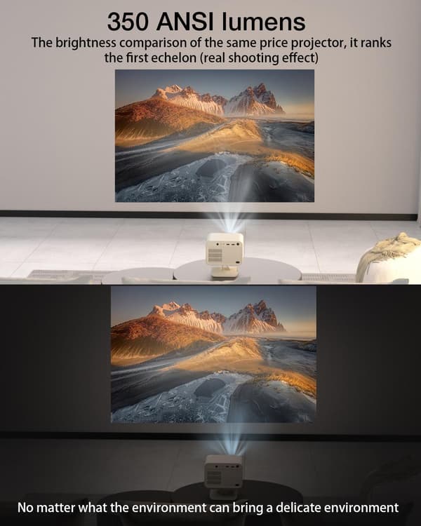 BW-V3Max Projektor Vattenkylning Android TV Auto Keystone Correction Elfokus WIFI6 Noiseless Mini Outdoor Movie, Only Projector