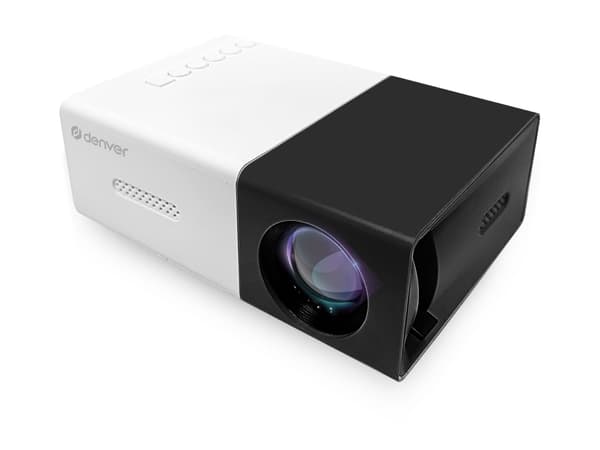 Miniprojektori HDMI USB-C USB-C MicroSD-kortinlukija PR-800B musta, Valkoinen