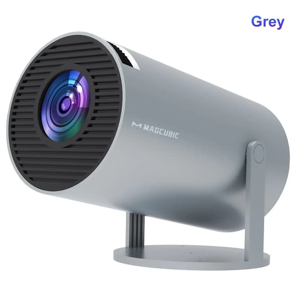 4K-projektor, Android 11-system, 260 ANSI-lumen,HY300-Grå, Eu plugg