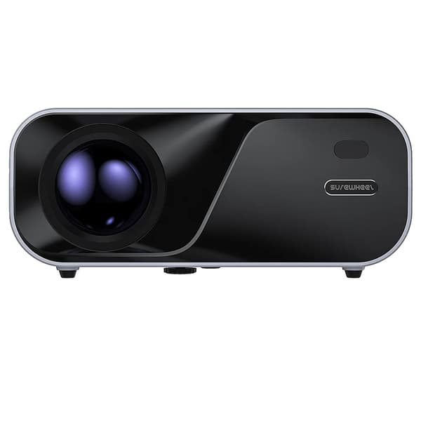 SUREWHEEL E60 Mini Projektor, Nativ 1080P Upplösning, Bluetooth 5.0,SUREWHEEL E60, EU-kontakt