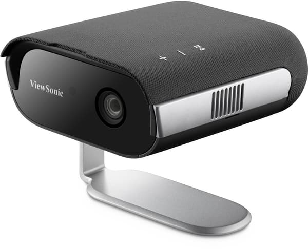 ViewSonic M1E Max Beamer med 1080p Full HD, Google TV och 360°-Projektion för mobil underhållning