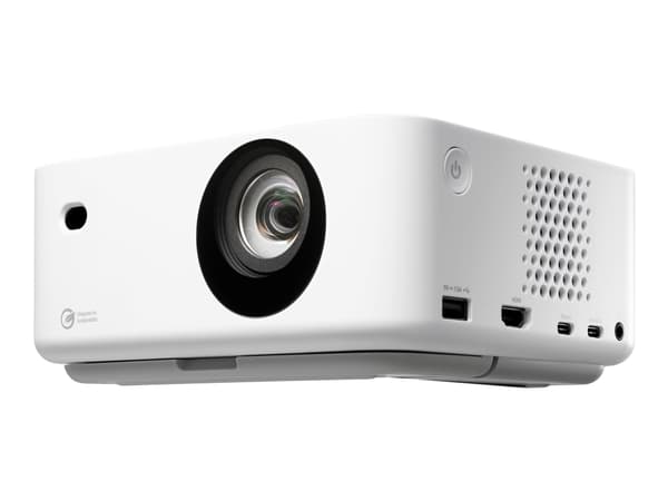 Optoma ML1080 - DLP-projektor - laser - bärbar - 1200 lumen - Full HD (1920 x 1080) - 16:9 - 1080p - fast objektiv med kort kastavstånd - vit Vit