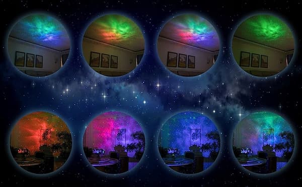 STAR PROJEKTOR NATTLAMPA USB HÖGTALARE BLUETOOTH NEBULA FJÄRRKONTROLL