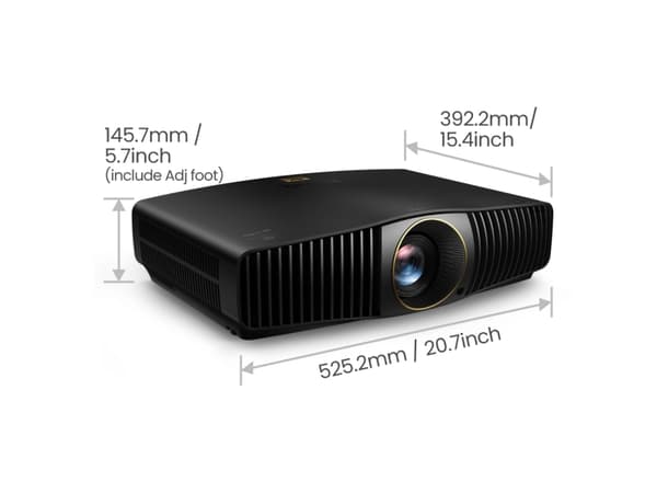 BenQ W5800, 2600 ANSI lumen, DLP, UHD 4K (3840x2160), 16:9, 2000000:1, 1.073 milliarder farger