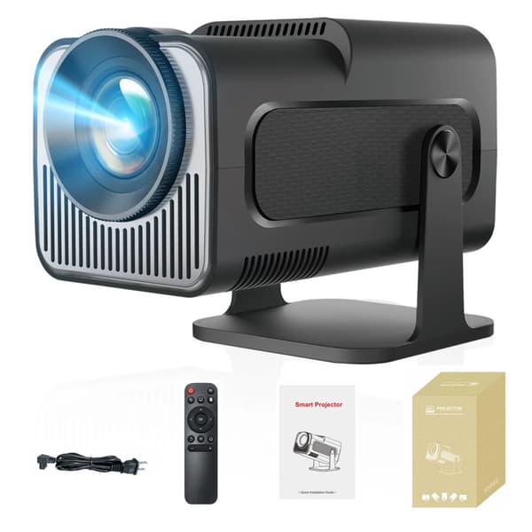 Bärbar Mini Projektor, 1280x720 Upplösning, Bluetooth-kompatibel,HY320 Mini, EU-plugg