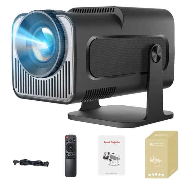 Bärbar Mini Projektor, 1280x720 Upplösning, Bluetooth-kompatibel,HY320 Mini, EU-plugg