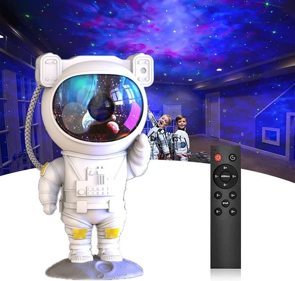 ASTRONAUTPROJEKTOR FÖR BARNRUM RYMDSTRÄNPROJEKTOR FJÄRRKONTROLL GÅVA