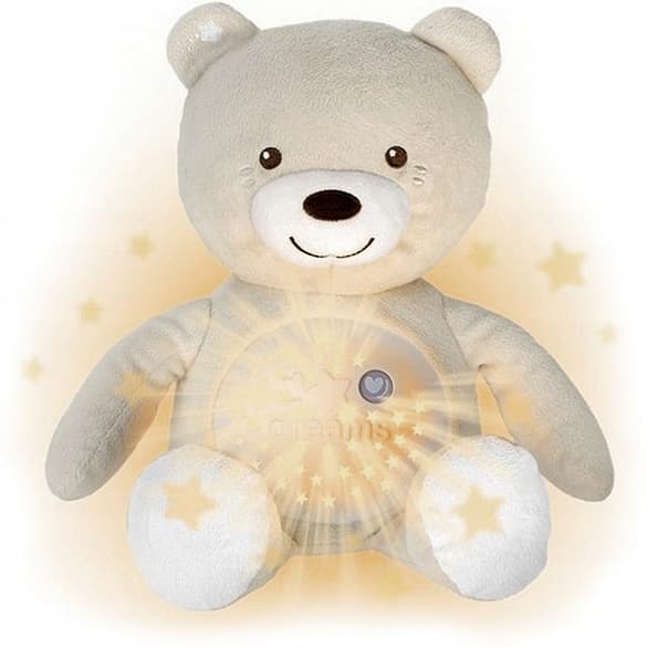 CHICCO PROJEKTOR NATLAMPE BAMSE MED PROJEKTOR 3I1 + VUGGEVISER