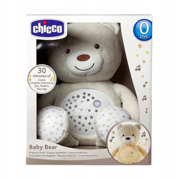 CHICCO PROJEKTOR NATLAMPE BAMSE MED PROJEKTOR 3I1 + VUGGEVISER