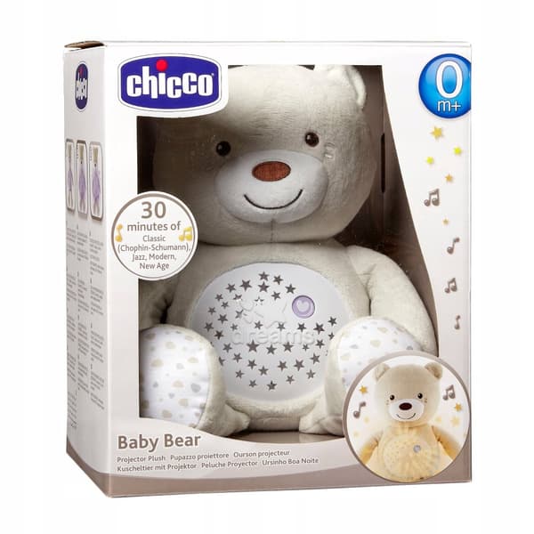 CHICCO PROJEKTOR NATLAMPE BAMSE MED PROJEKTOR 3I1 + VUGGEVISER