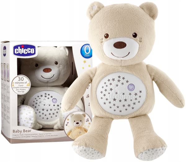 CHICCO PROJEKTOR NATLAMPE BAMSE MED PROJEKTOR 3I1 + VUGGEVISER