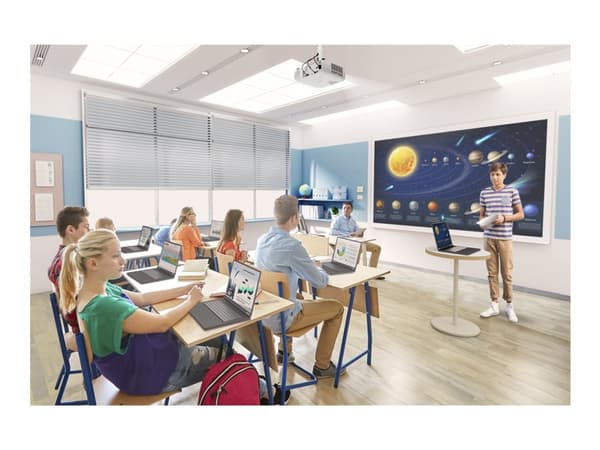 Epson EB-W55 - 3 LCD-projektor - portabel - 4000 lumen (hvit) - 4000 lumen (farge) - WXGA (1280 x 800) - 16:10 - 802.11n trådløs / Miracast - hvit