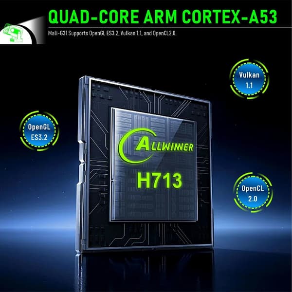 HY260 Pro Projektor 1GB+8GB Android 11.0 WiFi6 BT5.4 hemmabio 200 ANSI Lumen