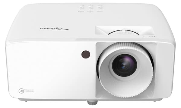 Optoma HZ150X kompakt Full HD-laserprojektor med hög ljusstyrka, utformad för underhållsfri kontinuerlig drift