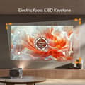 Pikkukuva 4 / 4: Mini kannettava LED-projektori, 1080P HD -resoluutio, 350 ANSI-lumenin kirkkaus, langaton yhteys