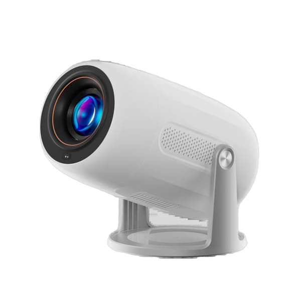 Mini projektor, 1080P Full HD, bærbart design,100m Hvid, EU stik