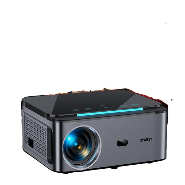 XIWBSY Android 4K -projektori, 25000 lumenin kirkkaus, 1080P alkuperäinen resoluutio,32G Automaattitarkennus, EU -pistoke