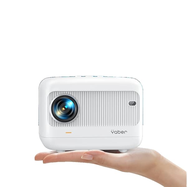 Mini projektor, 9500 lumen lysstyrke, 12000:1 kontrastforhold,EU -stik