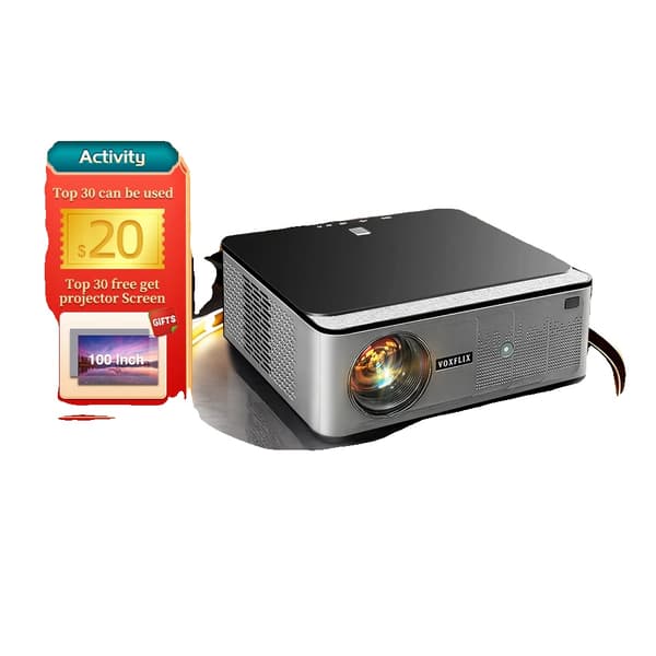 Full HD projektor, 35000 lumen lysstyrke, autofokus, 300 tommer projektion