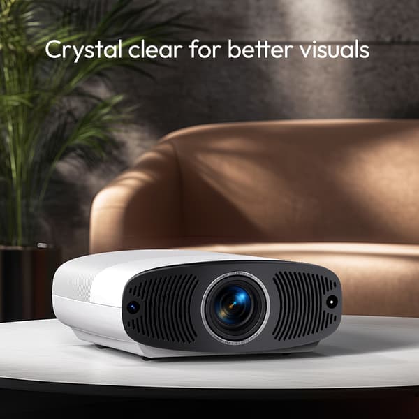 Full HD projektor, 1000 ANSI lumen lysstyrke, 6D keystone-korrektion, Android OS