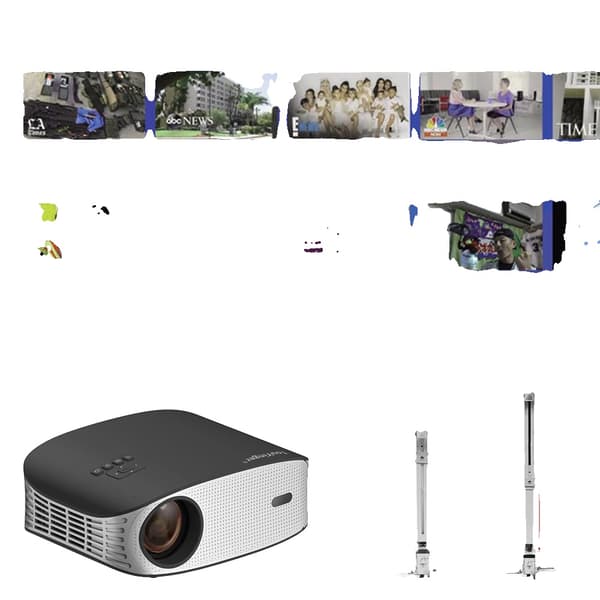 ET32 Projektor, 1500 ANSI Lumen Lysstyrke, Automatisk Keystone Korrigering,ET32 og beslag