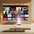 Miniatyrbillede 4 af 4: Smart Home Theater Projektor, Full HD Opløsning, 380 ANSI Lumen Lysstyrke, Bærbart Design