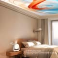 Miniatyrbillede 2 af 4: Smart Home Theater Projektor, Full HD Opløsning, 380 ANSI Lumen Lysstyrke, Bærbart Design