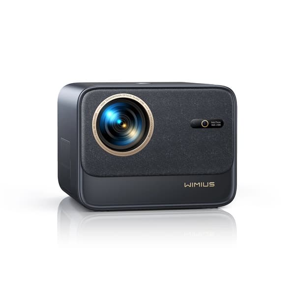 Hemmaljudsprojektor, 30000 Lumen ljusstyrka, 1080P optisk upplösning,EU-plugg, Svart